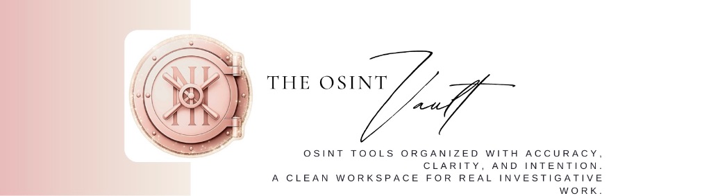 The OSINT Vault Banner